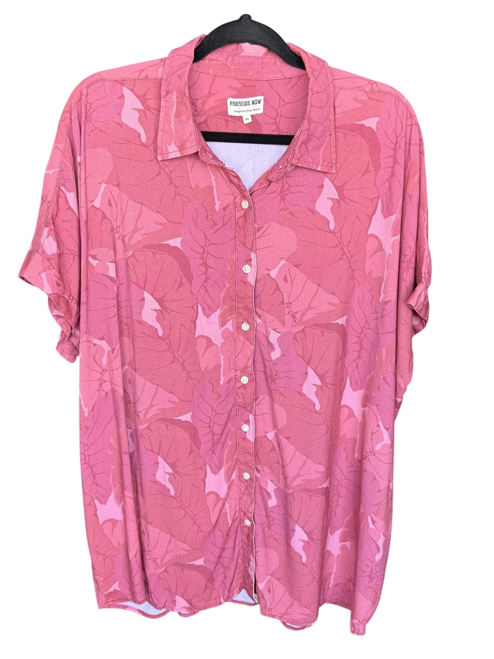 Paradise Now Hawaii oversized women’s shirt dress rayon size XL